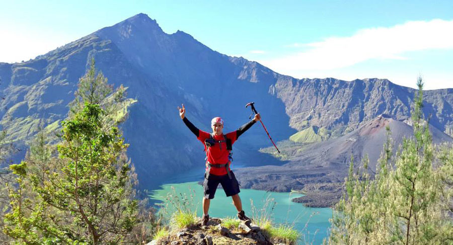 Plawangan Senaru Crater an altitude 2641 meter of mount Rinjani