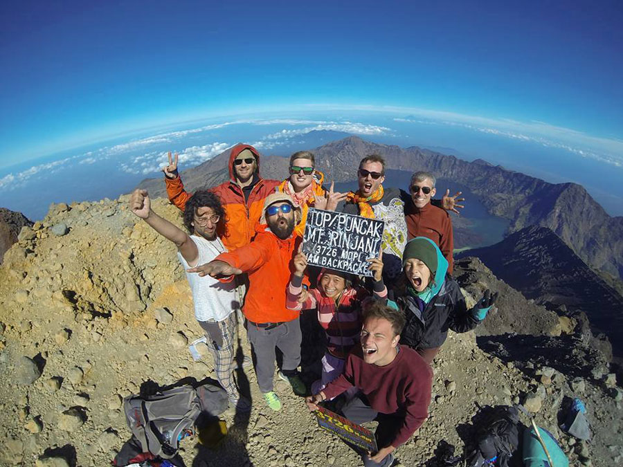 Summit mount Rinjani 3726m