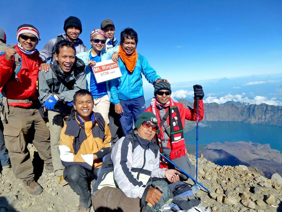 Summit mount Rinjani 3726m