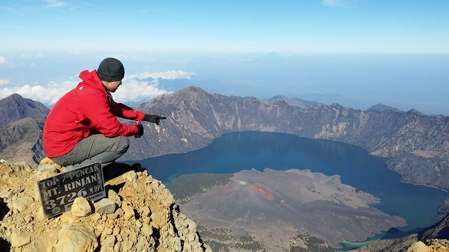 Mount Rinjani Summit 3726 meter asl